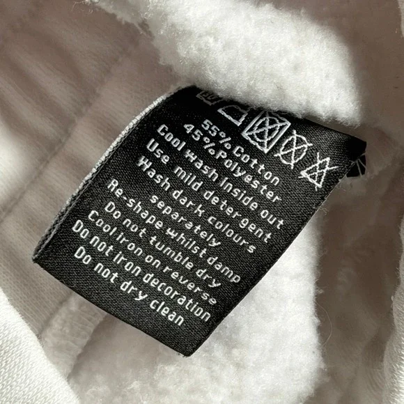 Alphalete White Cropped Quarter Zip Hoodie Sweatshirt Athletic Small Comfort Gym - Picture 11 of 14